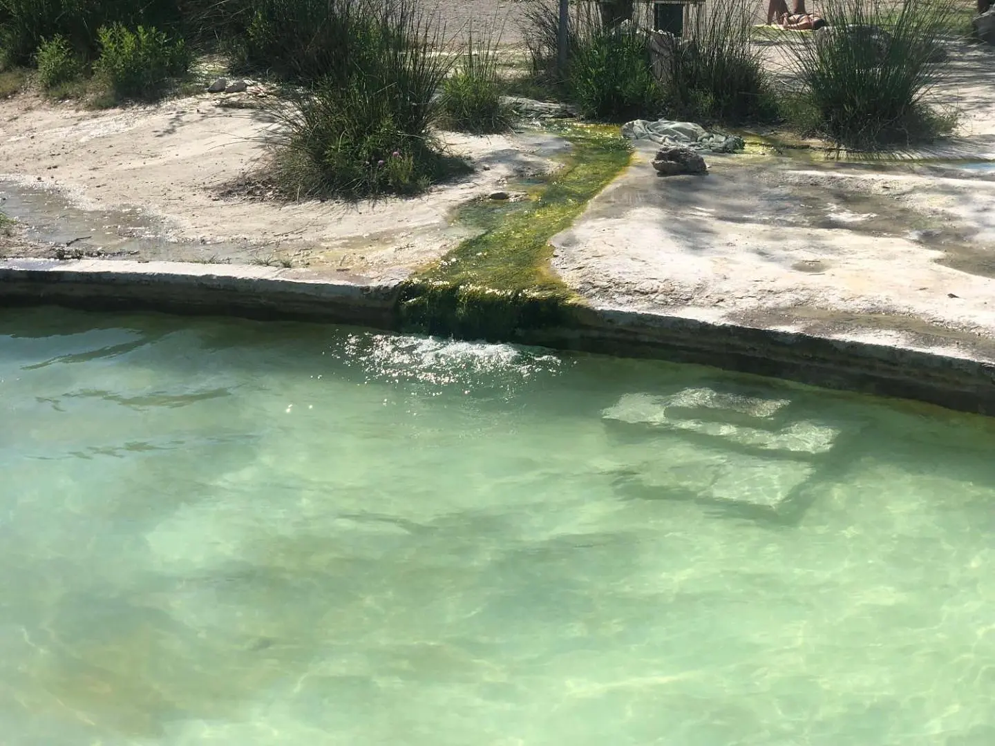 Una sorgente termale all'aperto vicino a Viterbo